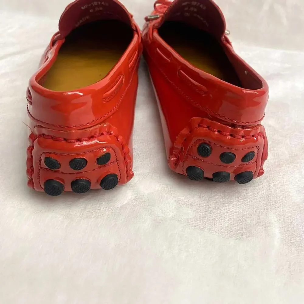 Mercanti Fiorentini Women's Coral Moccasin Leather Made in Brazil Sz 6.5B